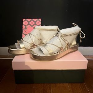 Kate spade NEW YORK Serena strappy sandals PALE GOLD